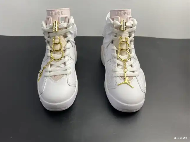 Rep TBkick 6 Air DH9696-100 Retro (W) Gold Hoops Jordan 0409